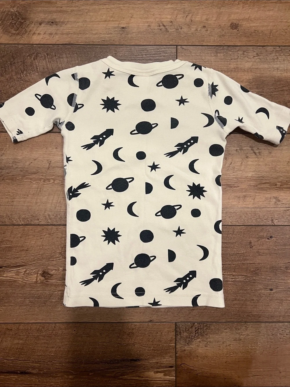 Hanna Andersson Boys Outer Space Short Pajamas Set, size 8